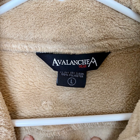 Avalanche Fuzzy Fleece Tan Vest Large - Picture 2 of 8